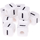 500 Kunststoff-Buchstabenwürfel in 10 mm – weiß : I
