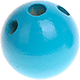 Body-shaped bead, round : Light turquoise