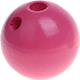 Fädelkörper, rund : Pink