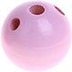 Fädelkörper, rund : Rosa