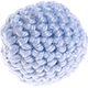 Häkelperlen in 18 mm : Babyblau