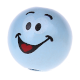 Motif bead: funny face : Baby blue