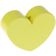 Motif bead: heart : Lemon