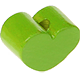 Motivperle: Mini-Herz : Gelbgrün