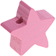 Motif bead: star with 17 mm diameter : Baby pink