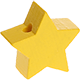 Motivperle: Stern mit 17-mm-Durchmesser : Gelb