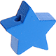 Motivperle: Stern mit 17-mm-Durchmesser : Mittelblau
