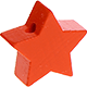Motivperle: Stern mit 17-mm-Durchmesser : Orange
