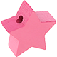 Motivperle: Stern mit 17-mm-Durchmesser : Pink