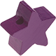 Motif bead: star with 17 mm diameter : Purple
