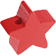 Motivperle: Stern mit 17-mm-Durchmesser : Rot