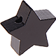 Motivperle: Stern mit 17-mm-Durchmesser : Schwarz