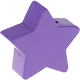 Motivperle: Stern mit 22-mm-Durchmesser : Blaulila