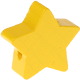 Motivperle: Stern mit 22-mm-Durchmesser : Gelb