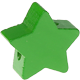 Motif bead: star with 22 mm diameter : Green