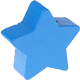 Motivperle: Stern mit 22-mm-Durchmesser : Mittelblau