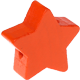 Motivperle: Stern mit 22-mm-Durchmesser : Orange