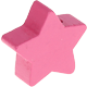 Motif bead: star with 22 mm diameter : Pink