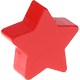 Motivperle: Stern mit 22-mm-Durchmesser : Rot