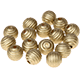 Rillenperlen in 10 mm: 30 Stück/Packung : Gold